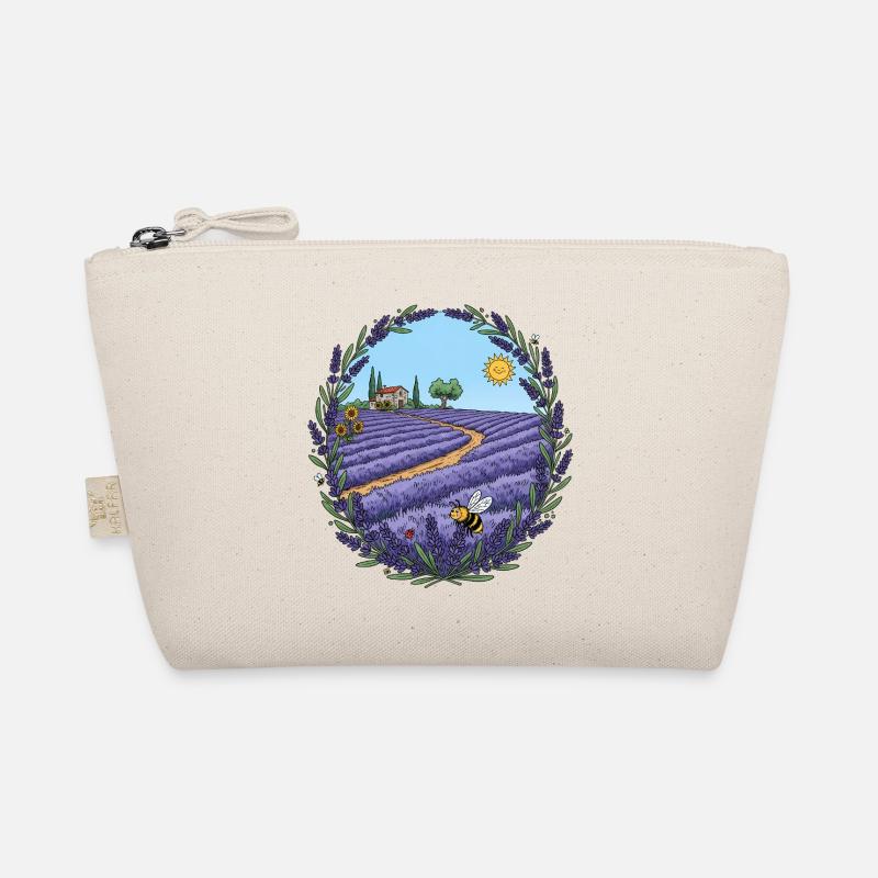 Lavender trail in sunlight Organic Pouch