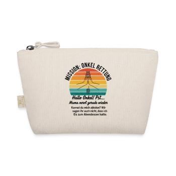 Mission Uncle Rescue - funny saying - Organic Pouch - nature - Front