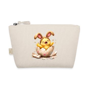 Poussin aux oreilles de lapin dans un œuf de Pâques - Trousse biologique - nature - Devant