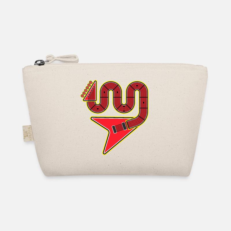 Guitare électrique Red Abstract Shape Trousse biologique