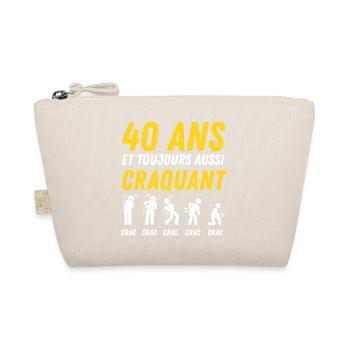 40 ans humour anniversaire vintage - Trousse biologique - nature - Devant