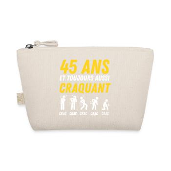 45 ans humour anniversaire vintage - Trousse biologique - nature - Devant