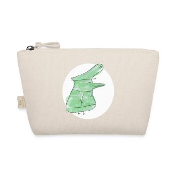 Dino-Poule Verte en Hoodie - Trousse biologique - nature - Devant