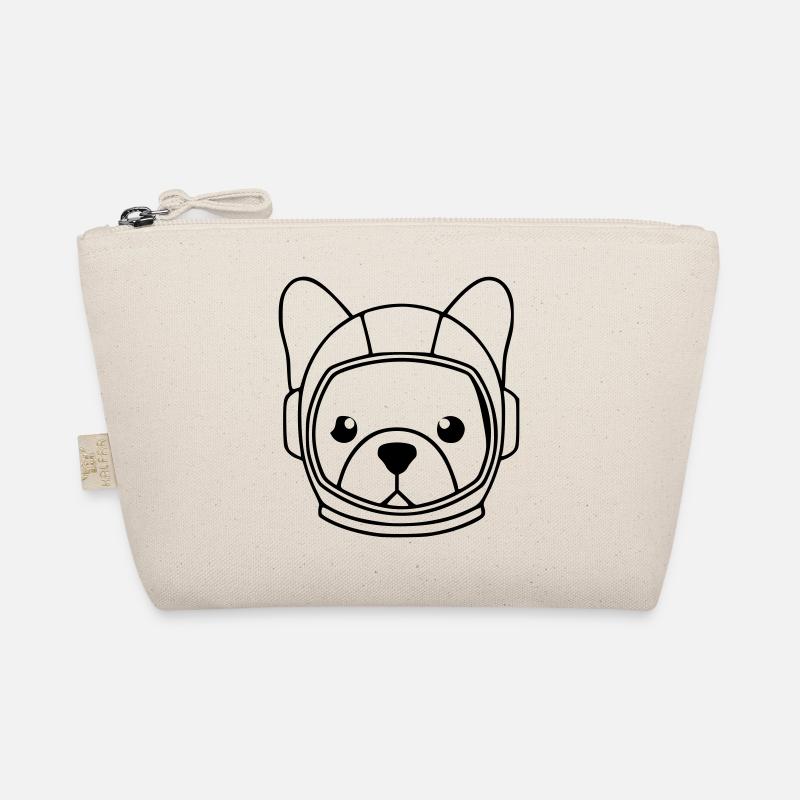  Frenchie Astronaut Helm Outline Bio-Täschchen