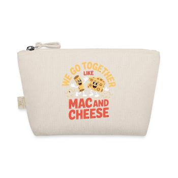 Mac and Cheese Best Friends Couple Design - Organic Pouch - nature - Front
