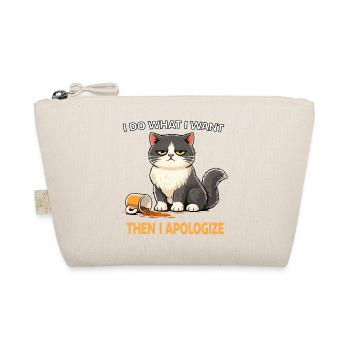 Defiant Cat: I Do What I Want - Organic Pouch - nature - Front