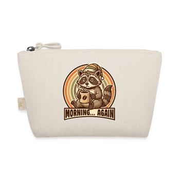 Morning grouch raccoon with coffee - Organic Pouch - nature - Front