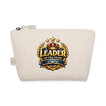 Leader of the Team Crown Badge - Organic Pouch - nature - Front