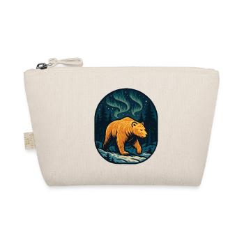 Northern Lights Bear in the Forest - Organic Pouch - nature - Front