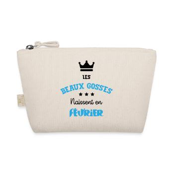 Cadeau naissance bébé garçon Février Beaux Gosses - Trousse biologique - nature - Devant