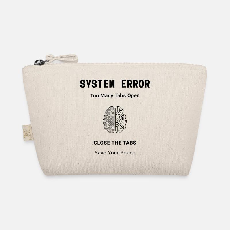 System Error Backprint – Aesthetic Mental Health Organic Pouch