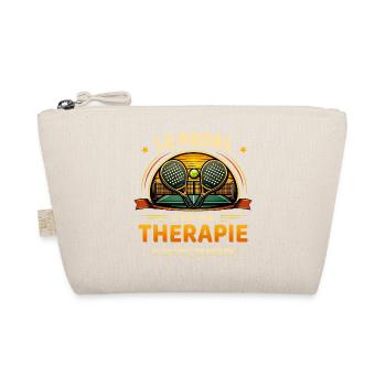 Le padel c’est ma thérapie humour sport - Trousse biologique - nature - Devant