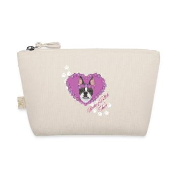 Ruhende B!tch Face Boston Terrier - Bio-Täschchen - Natur - Vorne