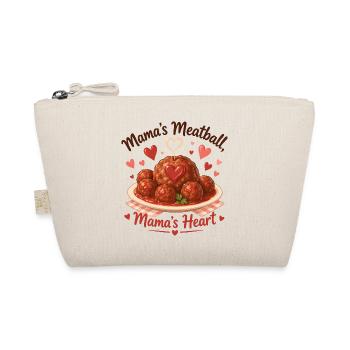 La boulette de viande de maman & le cœur de maman – Un design pour enfants mignon - Trousse biologique - nature - Devant