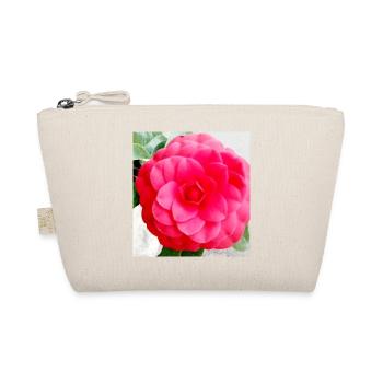 Intense Pink Camellia - Organic Pouch - nature - Front