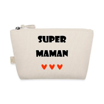 MOM. MOTHER'S DAY. HEART. FEAST. HAPPY BIRTHDAY - Organic Pouch - nature - Front