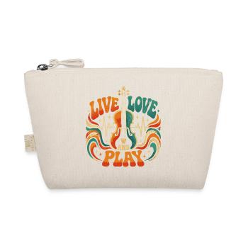 Live, love and play the violin - Organic Pouch - nature - Front
