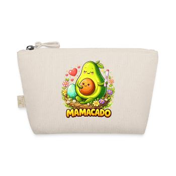 Mamacado Avocado - Lustiges Mama Kawaii Design - Bio-Täschchen - Natur - Vorne