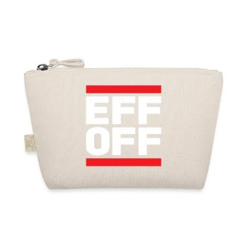 Slogan en rouge blanc - Trousse biologique - nature - Devant