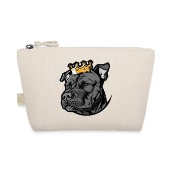 Staffordshire Bull Terrier Dog Crown - Organic Pouch - nature - Front