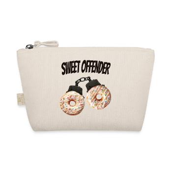 Sweet Offender Donut Lustiges Shirt - Bio-Täschchen - Natur - Vorne
