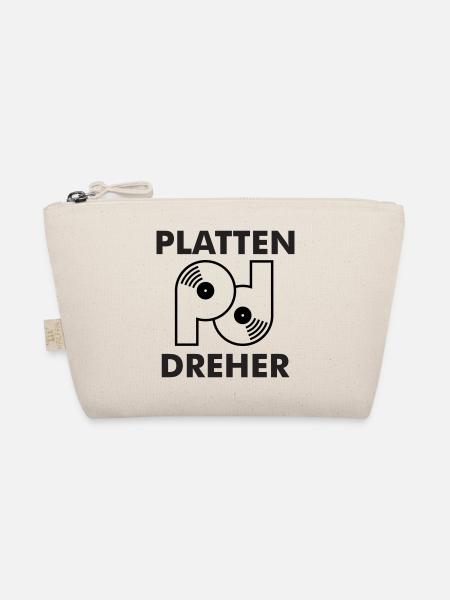 Plate turner logo with lettering - Organic Pouch - nature