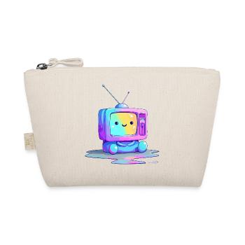 Regenbogen TV Kuscheltier - Bio-Täschchen - Natur - Vorne