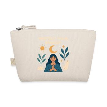 Schutz deiner Energie – Meditative Kraft - Bio-Täschchen - Natur - Vorne