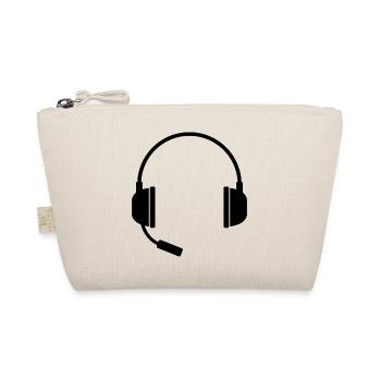 Headset mit Mikrofon - Bio-Täschchen - Natur - Vorne