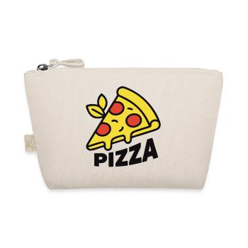 Pizza Piece Lettering Italy Pizzeria - Organic Pouch - nature - Front