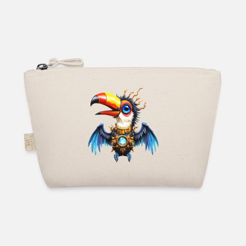 Toucan steampunk avec gemmes et engrenages Trousse biologique