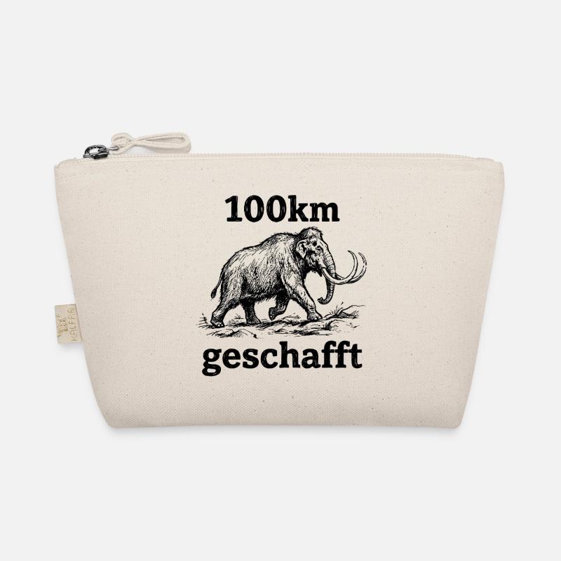 Mammut im Skizzenstil 100km geschafft - Bio-Täschchen - Natur
