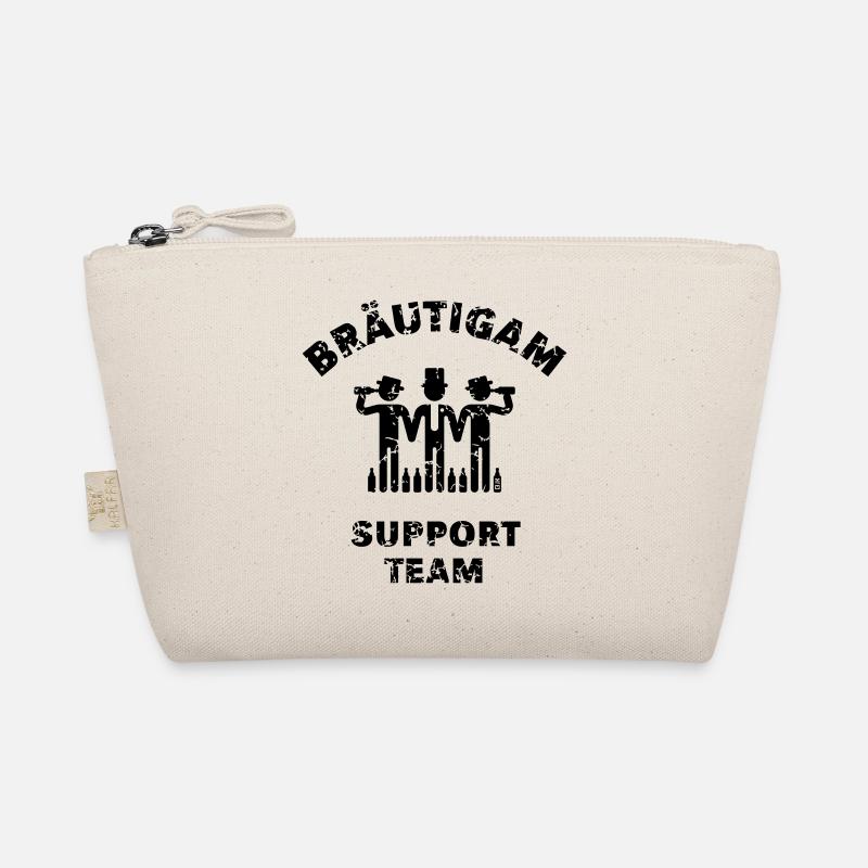 Bräutigam Support Team (Bachelorette Party Vintage B) Organic Pouch