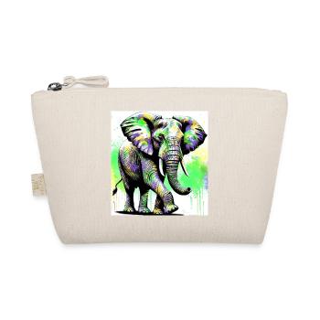 Elefant - Bio-Täschchen - Natur - Vorne