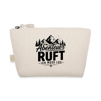 Abenteuer Ruft – Vintage Outdoor Mountain Design - Bio-Täschchen - Natur - Vorne