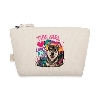 Jämthund, Jämpti, Jämtland Spitz - Organic Pouch - nature - Front