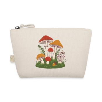 Mushroom Dream Forest Motif - Organic Pouch - nature - Front