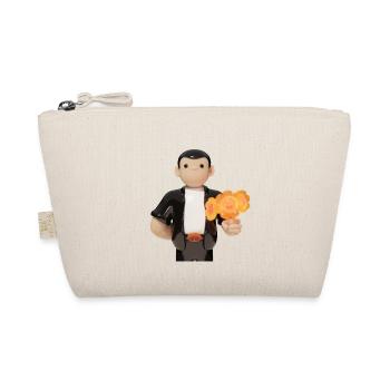 3D Toy Figurine with Orange Bouquet - Organic Pouch - nature - Front