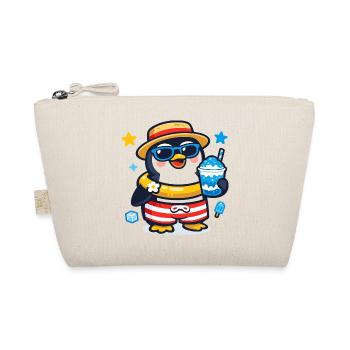 Pingouin de plage avec des lunettes de soleil - Trousse biologique - nature - Devant