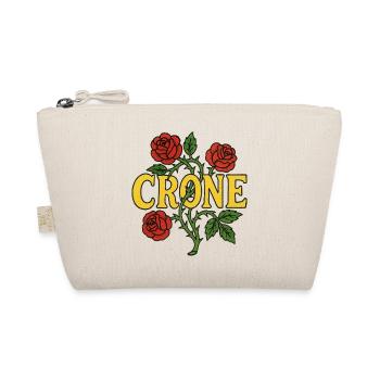 Crone Rose Floral Emblem - Organic Pouch - nature - Front