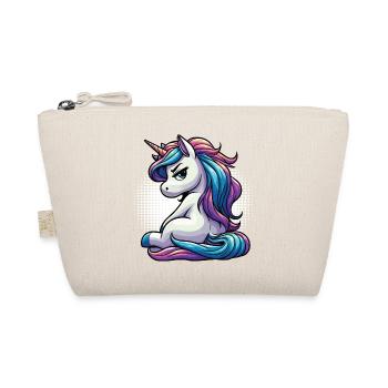 Einhorn Einhörner Einhornfan Einhornliebhaber - Bio-Täschchen - Natur - Vorne
