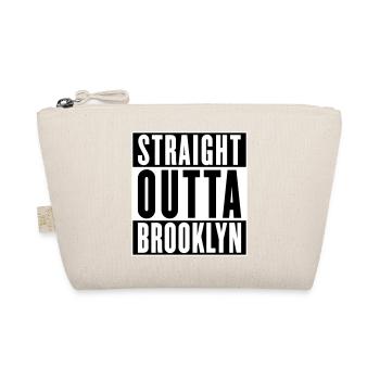 Straight outta Brooklyn (changeable colors) - Organic Pouch - nature - Front