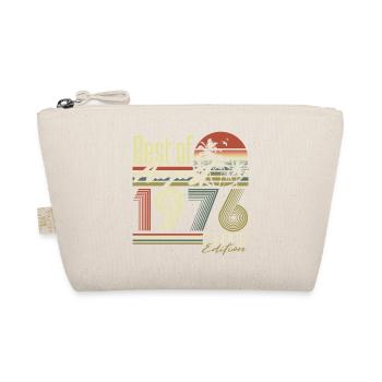 August 1976 Vintage Retro Birthday Gift Goon - Organic Pouch - nature - Front