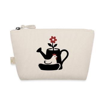Watering Can Chicken Nest Graphic - Organic Pouch - nature - Front