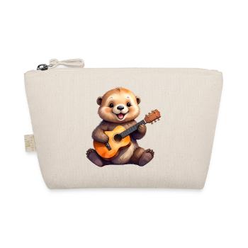 Petite loutre de dessin animé jouant de la guitare – Cool - Trousse biologique - nature - Devant