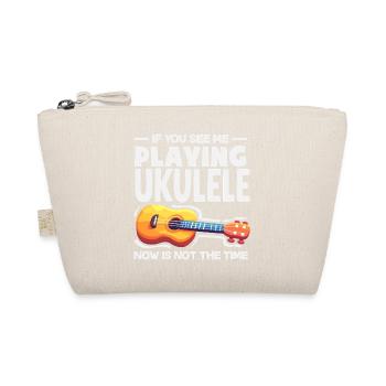 Lustiges Ukulele Designs Und Sprüche - Bio-Täschchen - Natur - Vorne