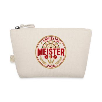 Darts Meister 2026, Kreisliga Sieger Shirt - Bio-Täschchen - Natur - Vorne