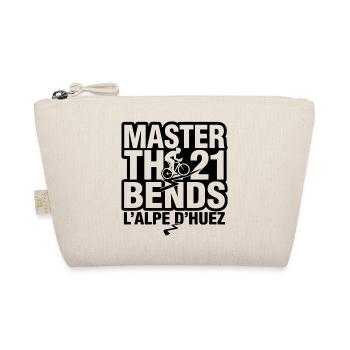 Master the 21 Bends L'Alpe d'Huez Cycling - Organic Pouch - nature - Front