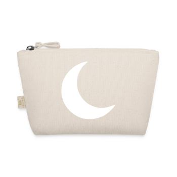 Moon Crescent White Gift - Organic Pouch - nature - Front