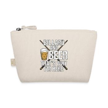 Billard Und Bier Kneipen Design - Bio-Täschchen - Natur - Vorne